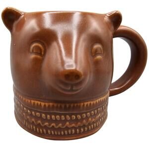 Threshold 3D Brown Bear Ceramic Mug 12oz